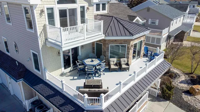 a view of a building with patio outdoor seating
