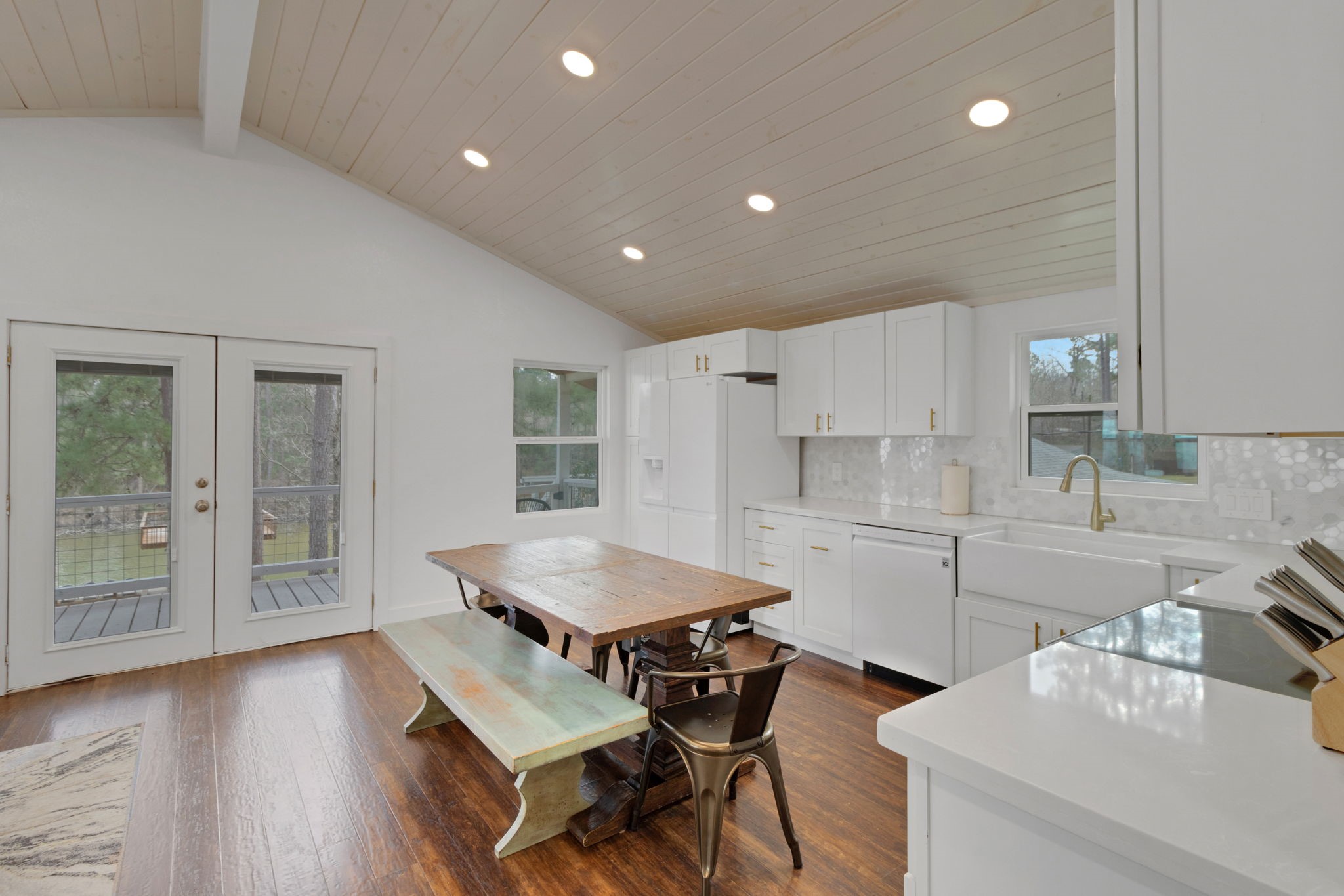 21 Red Bird Lane Coldspring, TX 77331 - Photo 12 of 37 A bright, modern kitchen with fresh, updated finishes