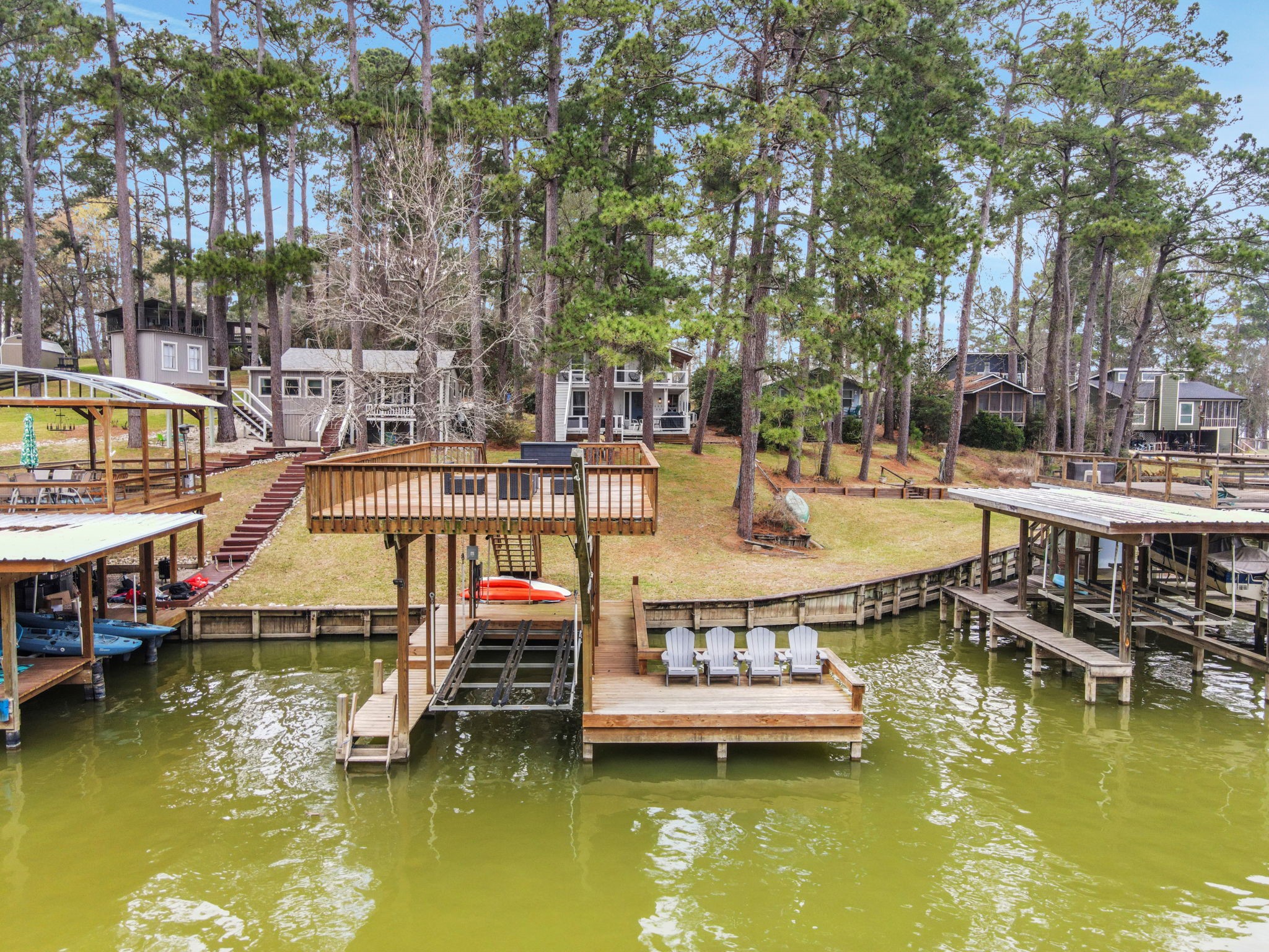 21 Red Bird Lane Coldspring, TX 77331 - Photo 33 of 37 The home has a great boathouse - cast a line and see what you can catch!