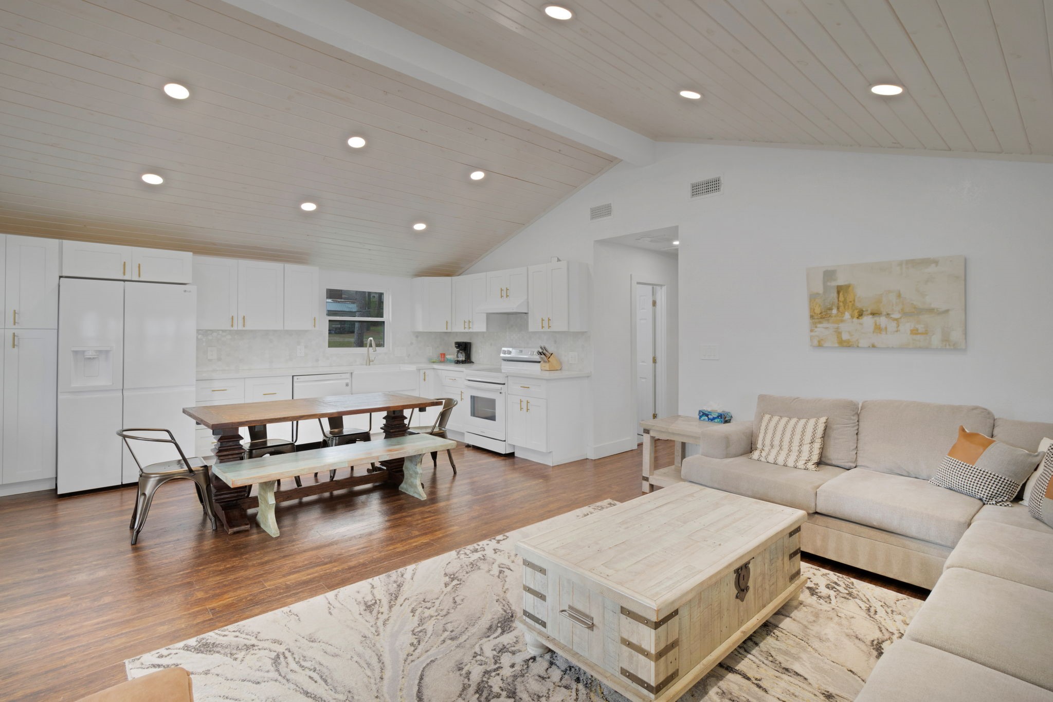 21 Red Bird Lane Coldspring, TX 77331 - Photo 8 of 37 The open concept living, kitchen and dining area is great for spending time with family and friends