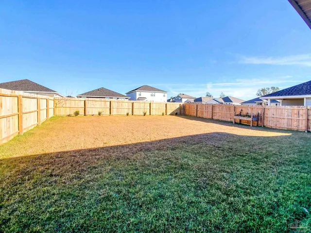a view of an outdoor space and garden