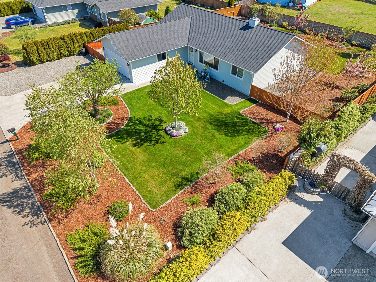 161 Duke Drive Sequim, WA 98382 - Photo 2 of 40 an aerial view of a house with a yard