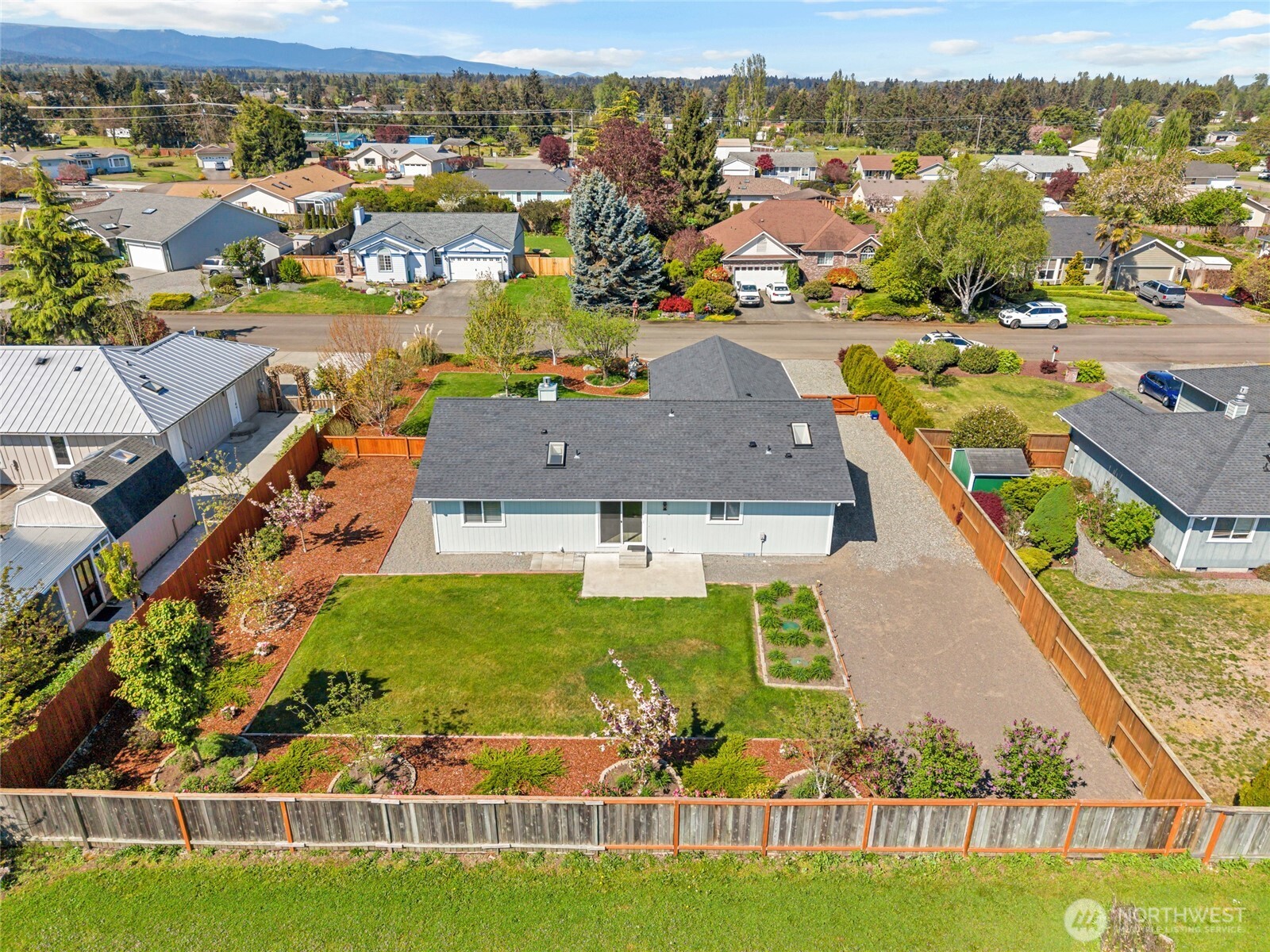 161 Duke Drive Sequim, WA 98382 - Photo 24 of 40 an aerial view of residential houses with outdoor space