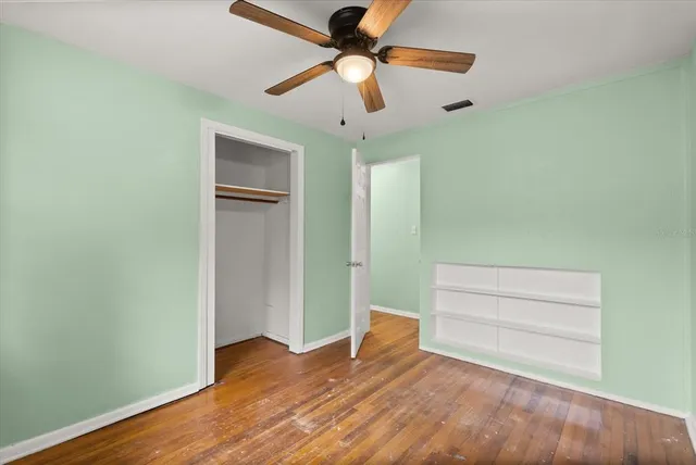 wooden floor in an empty room