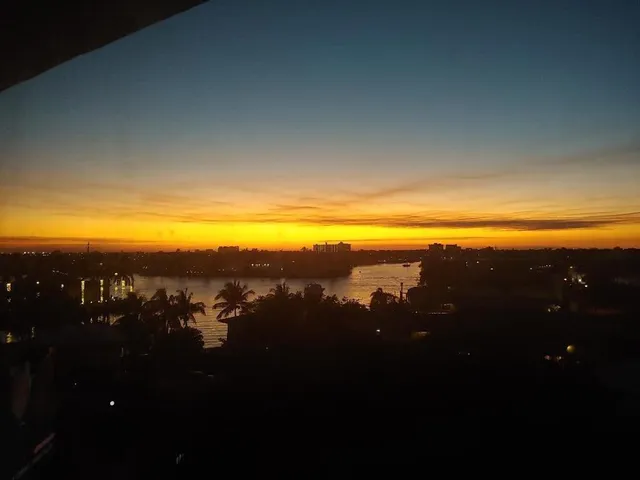 a view of an ocean from a balcony