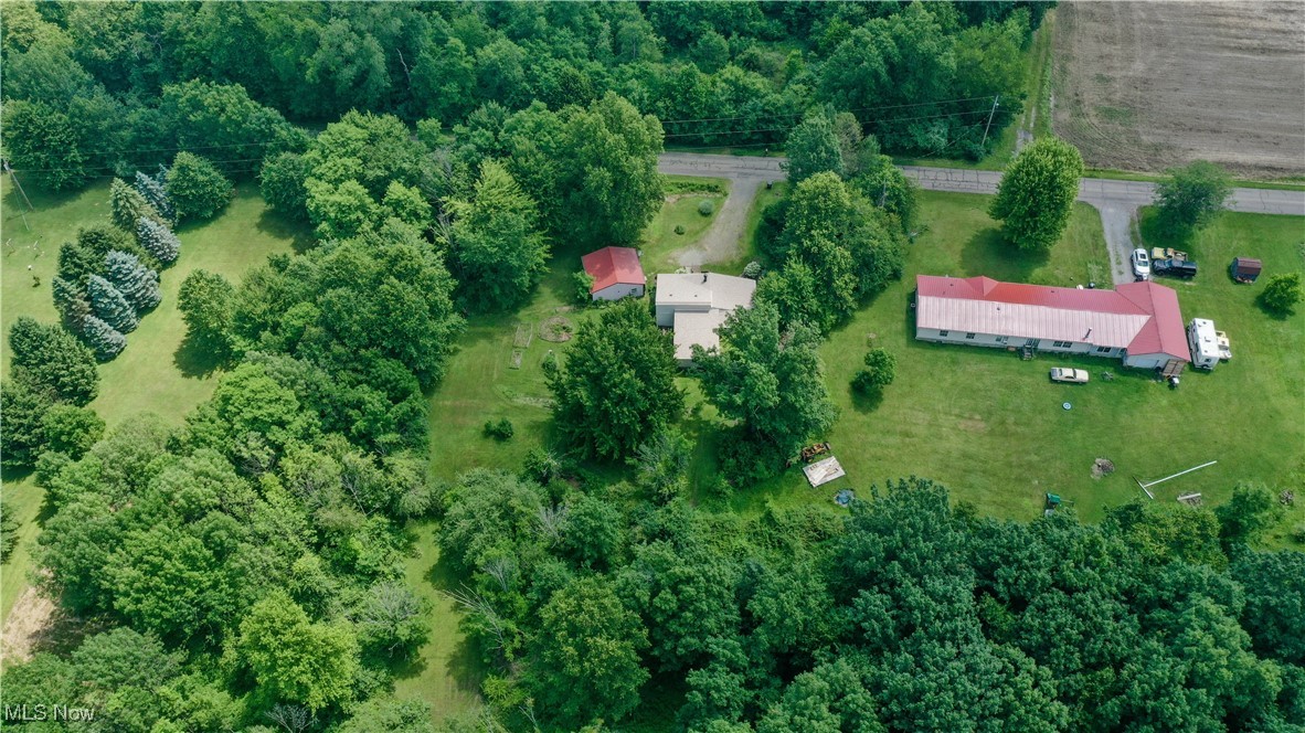 8756 Cook Road Salem, OH 44460 - Photo 9 of 50 Aerial view of property and surrounding area featuring rural landscape