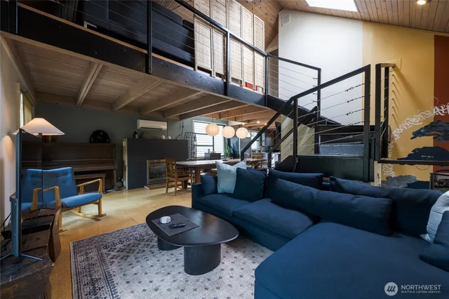 a outdoor living space with furniture