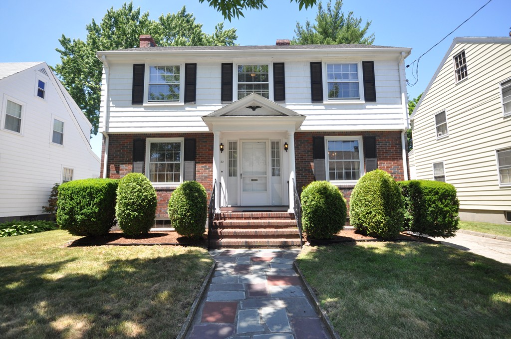 22 Bates Road Arlington, MA 02474 - Photo 2 of 30 a view of a house with backyard and garden
