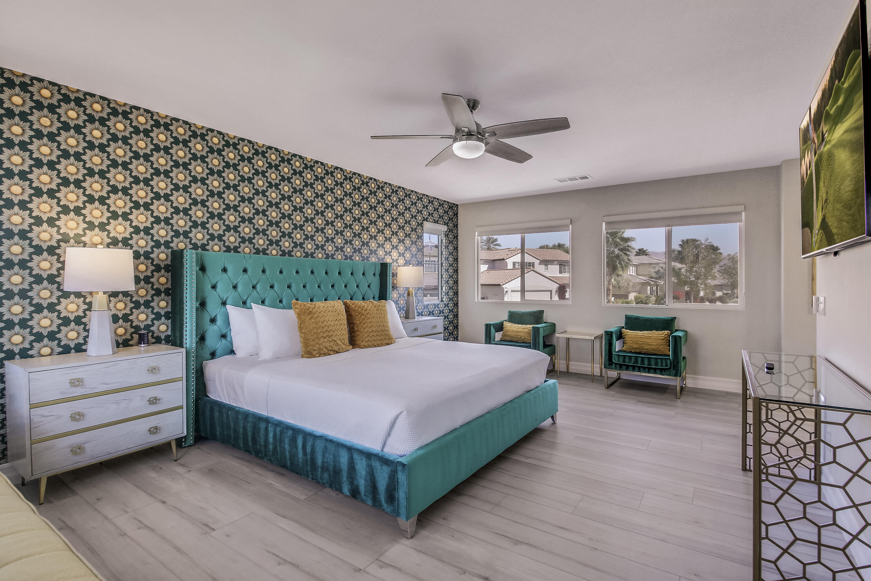 42942 Del Lago Court Indio, CA 92203 - Photo 26 of 75 a bedroom with a bed and a couch