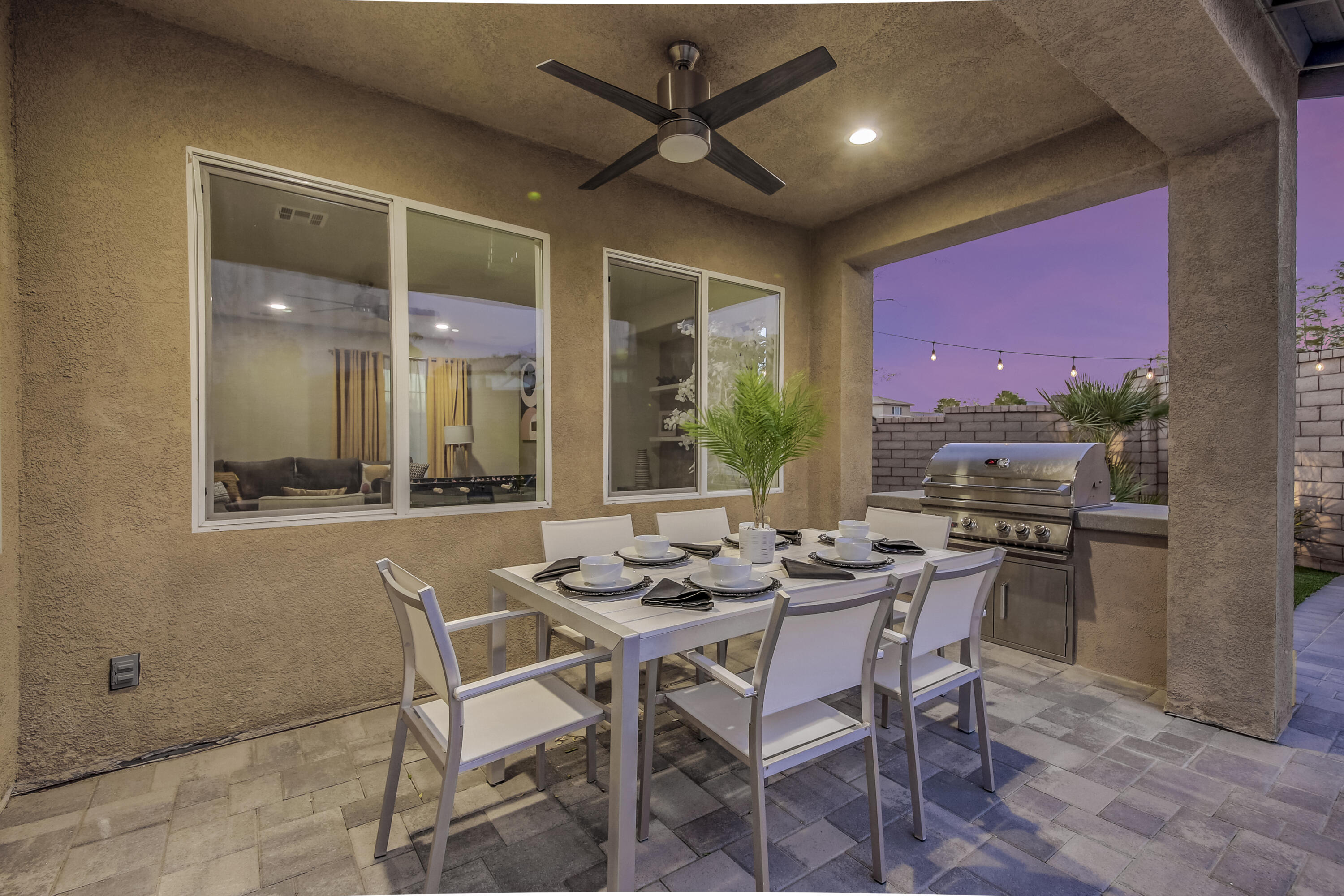 42942 Del Lago Court Indio, CA 92203 - Photo 32 of 75 a view of a dining room with furniture window and outside view