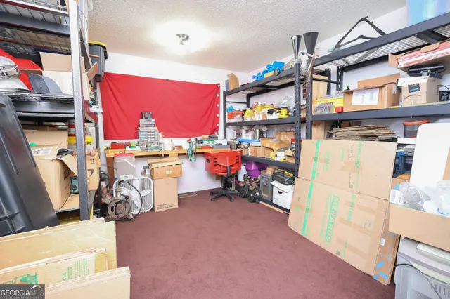 a view of storage and utility room