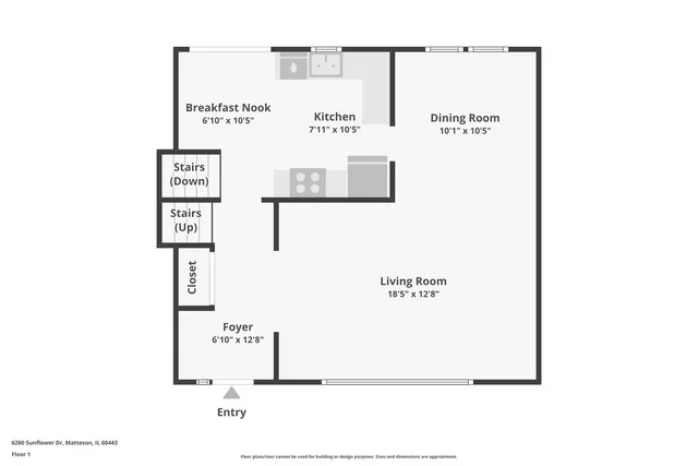 $250,000 | 6260 Sunflower Drive, Matteson, IL 60443