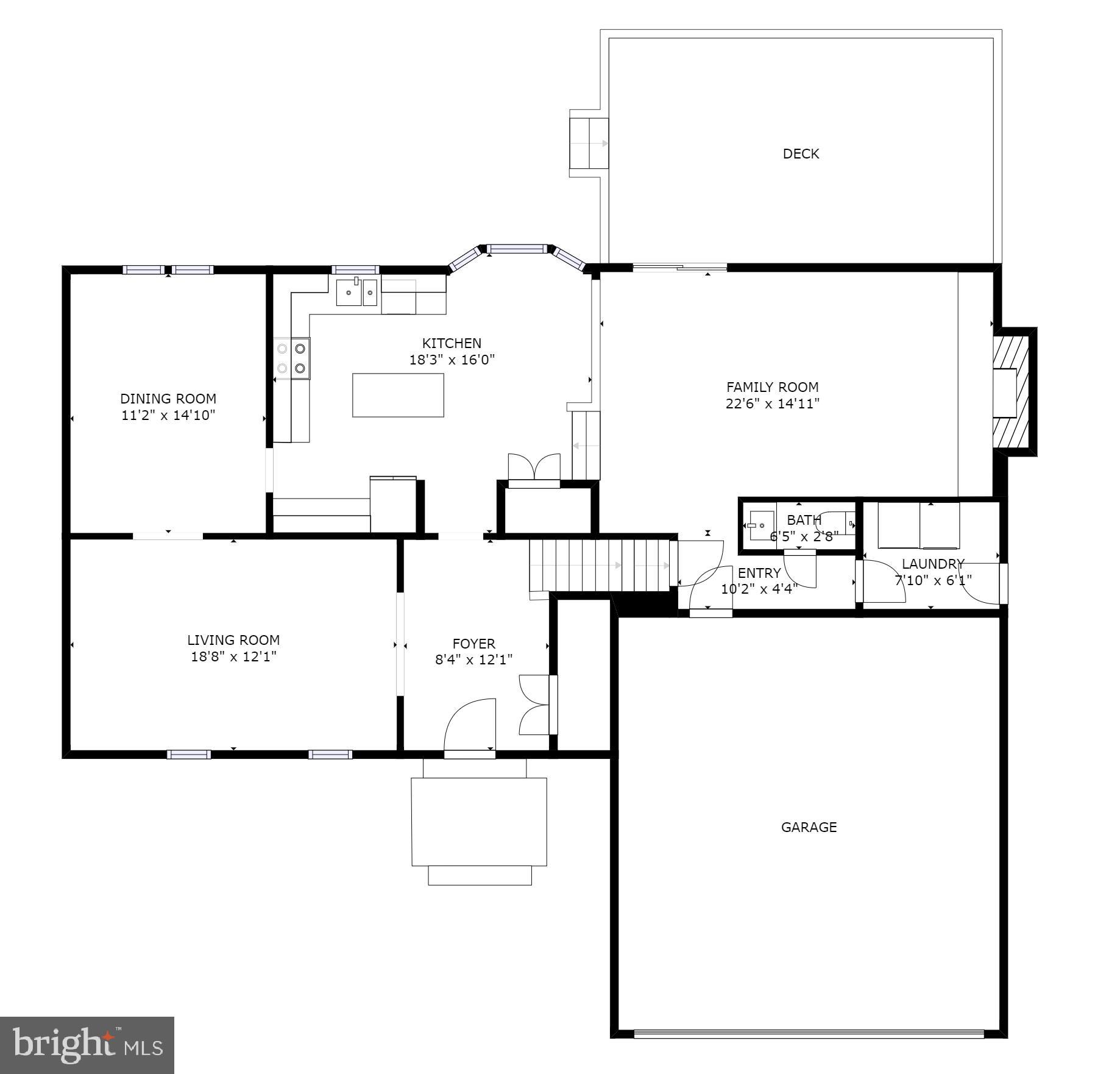 12209 Bayswater Road Gaithersburg, MD 20878 - Photo 51 of 53 Main level floor plan