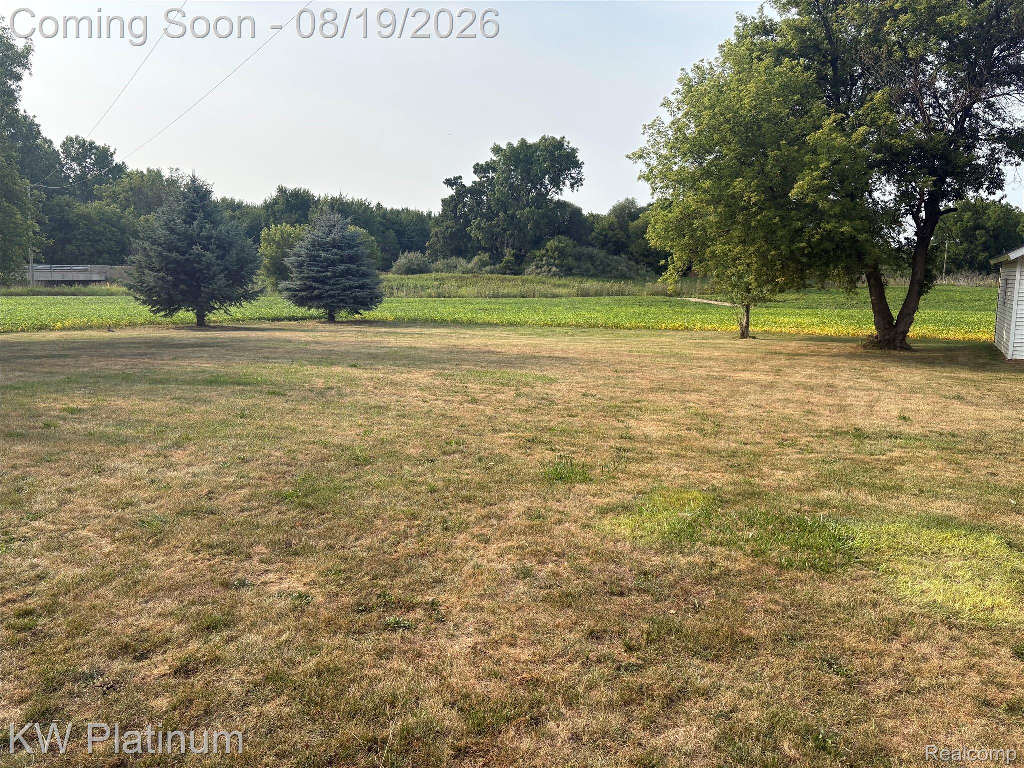 3260 Colclough Road Sandusky, MI 48471 - Photo 23 of 24 Expansive grassed area featuring mature trees and a distant field