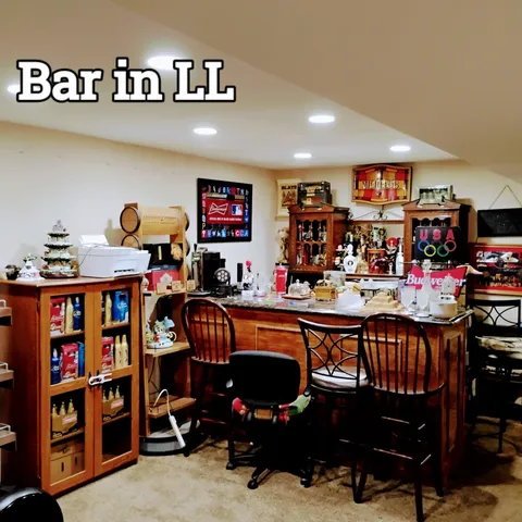 a bedroom with furniture