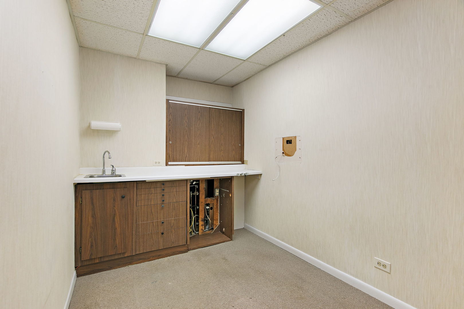 217 South 3rd Street DeKalb, IL 60115 - Photo 7 of 20 a bathroom with a sink and a mirror