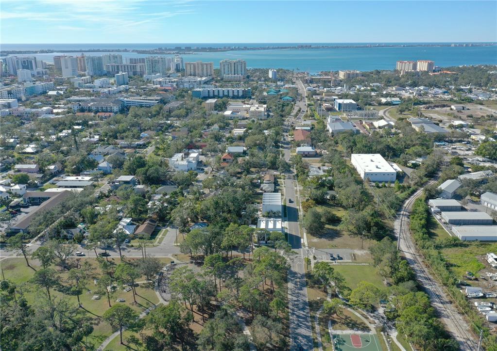1744 10th Street Sarasota, FL 34236 - Photo 18 of 32 an aerial view of multiple house