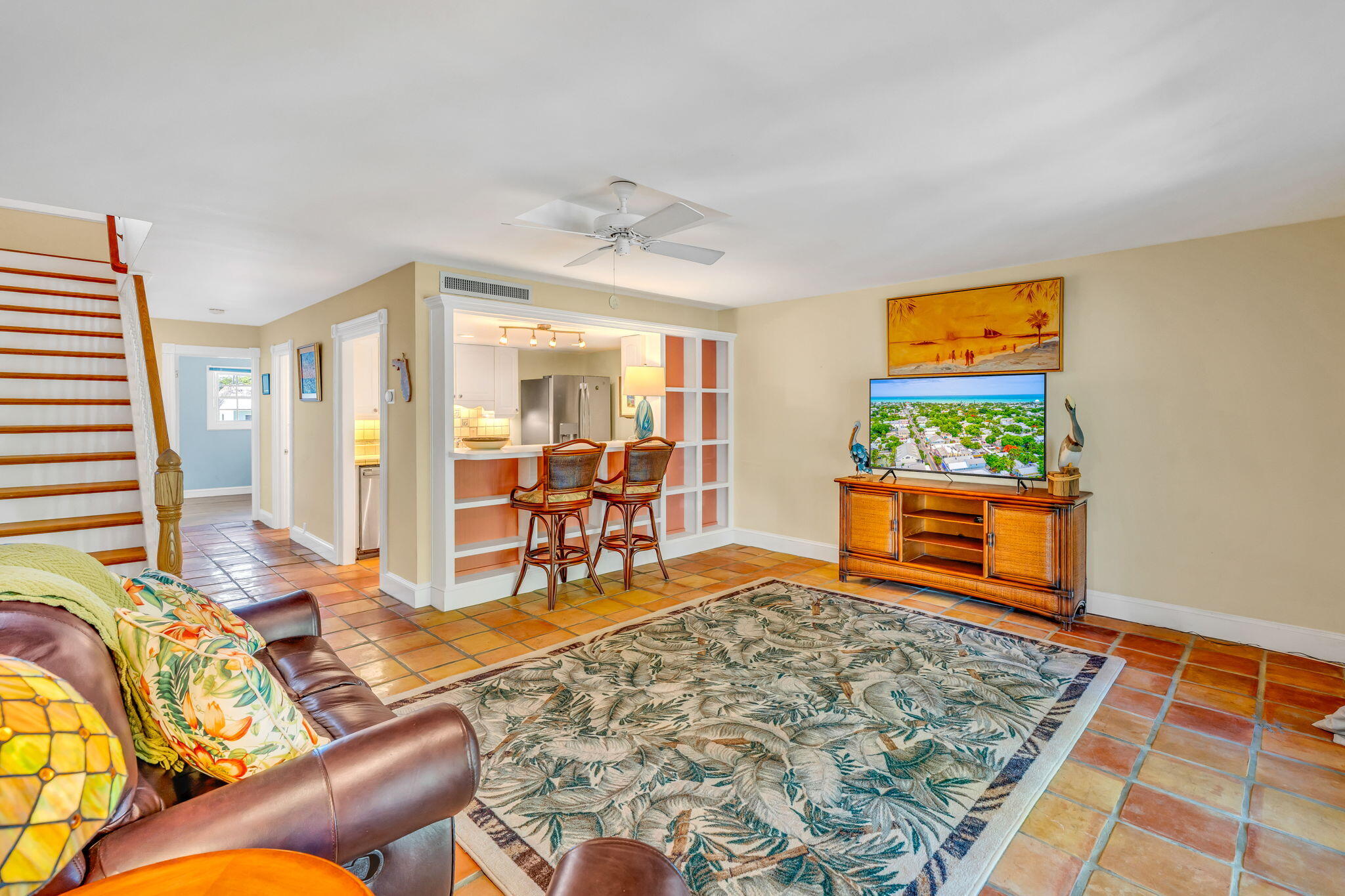 3365 Flagler Avenue Key West, FL 33040 - Photo 3 of 37 a living room with furniture and a rug