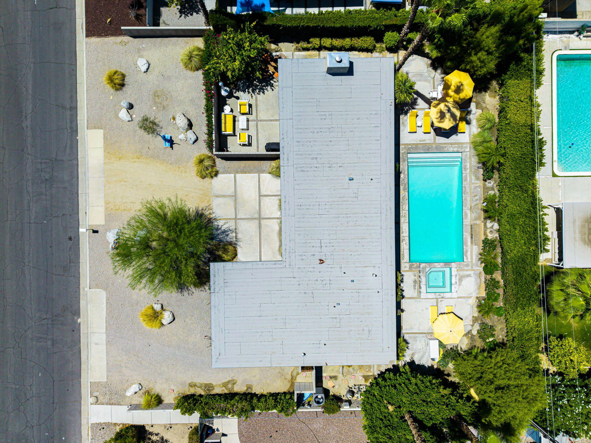 623 Desert Way Palm Springs, CA 92264 - Photo 39 of 39 an aerial view of residential house with swimming pool