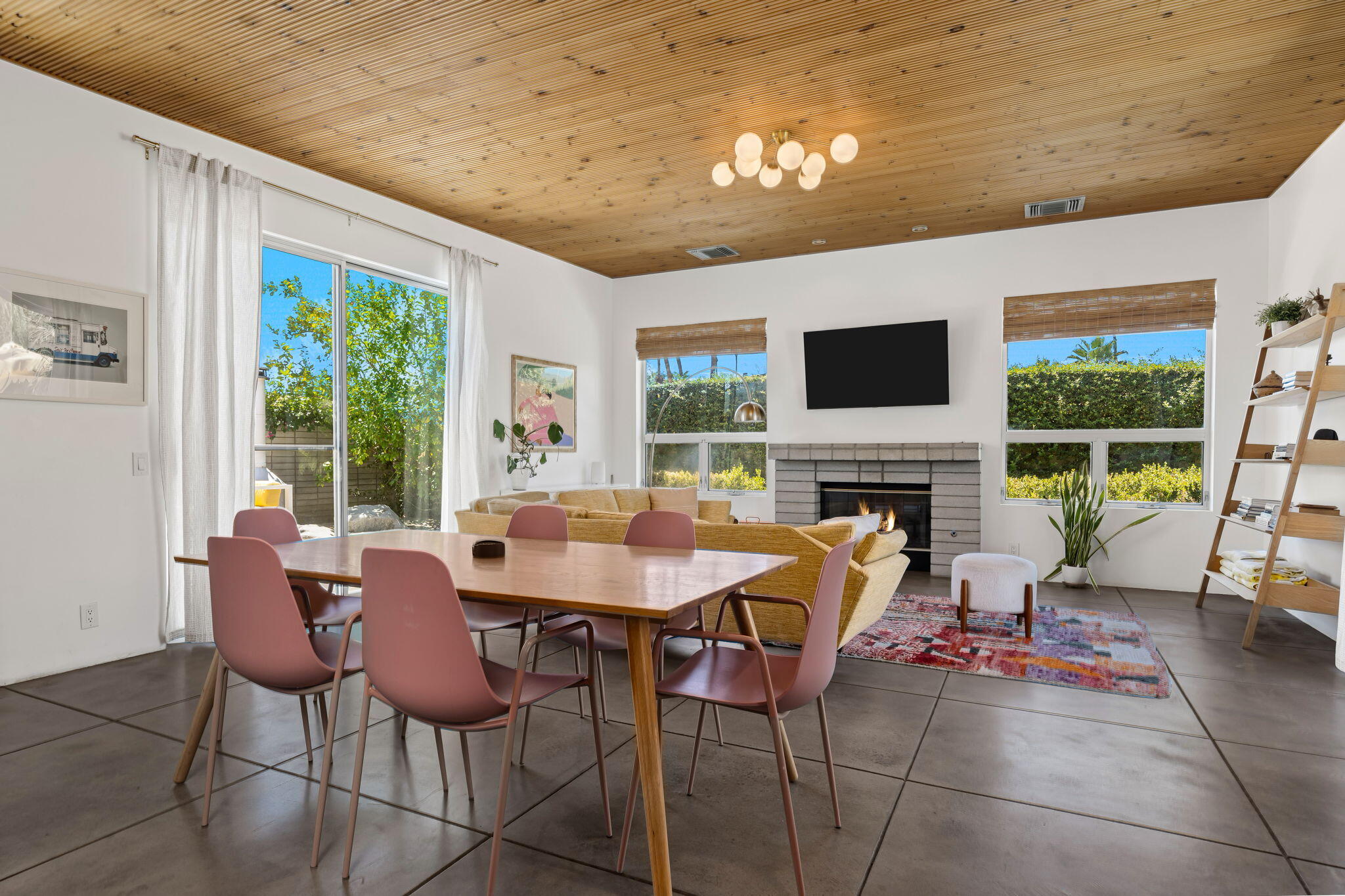 623 Desert Way Palm Springs, CA 92264 - Photo 4 of 39 a view of a dining room with furniture window and outside view