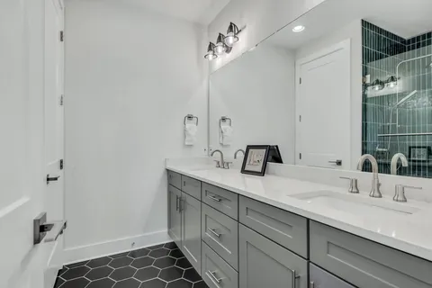 a view of a balcony with a bathroom