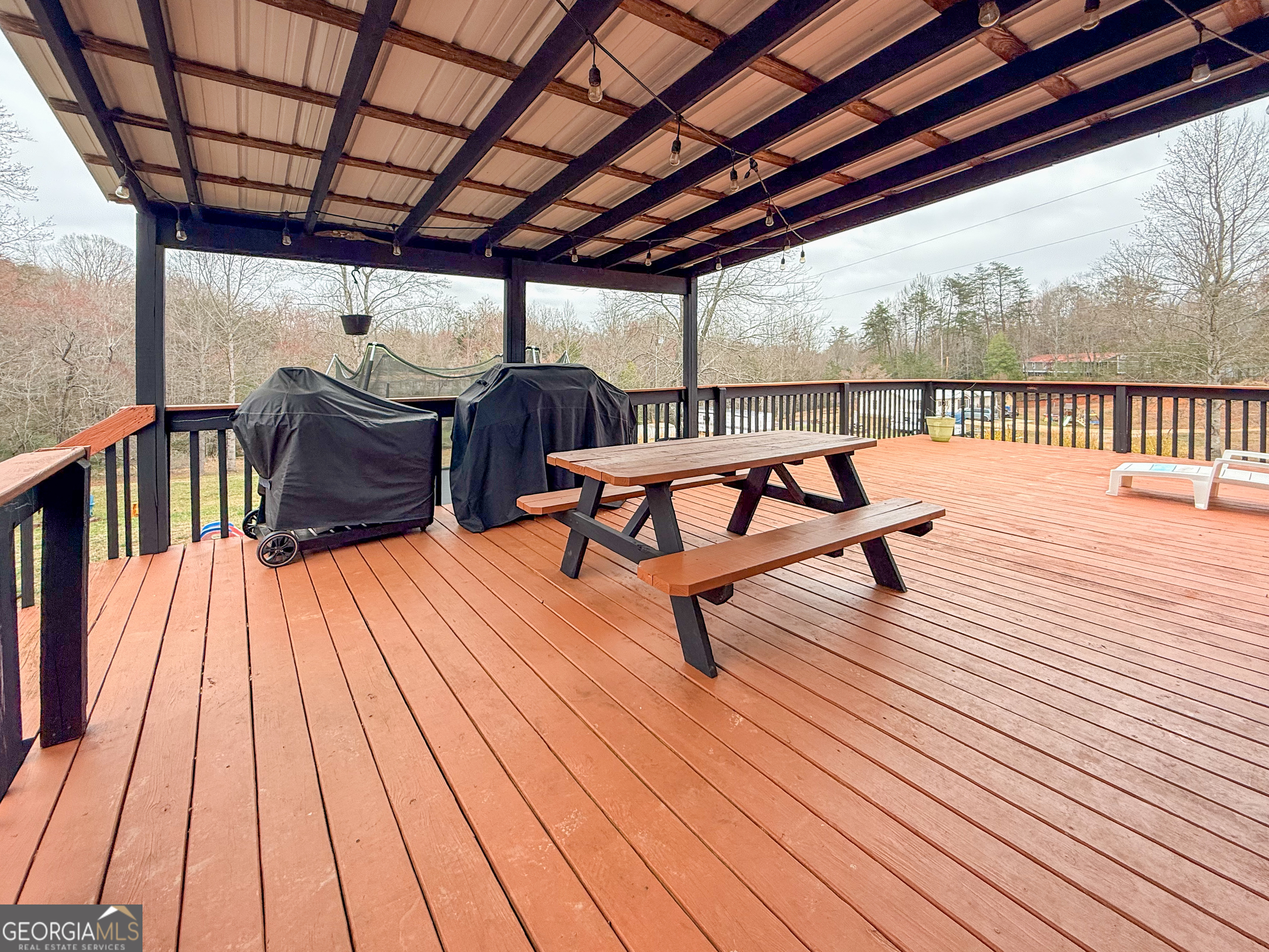 551 Hester Road Dahlonega, GA 30533 - Photo 28 of 35 a balcony view with a ocean view