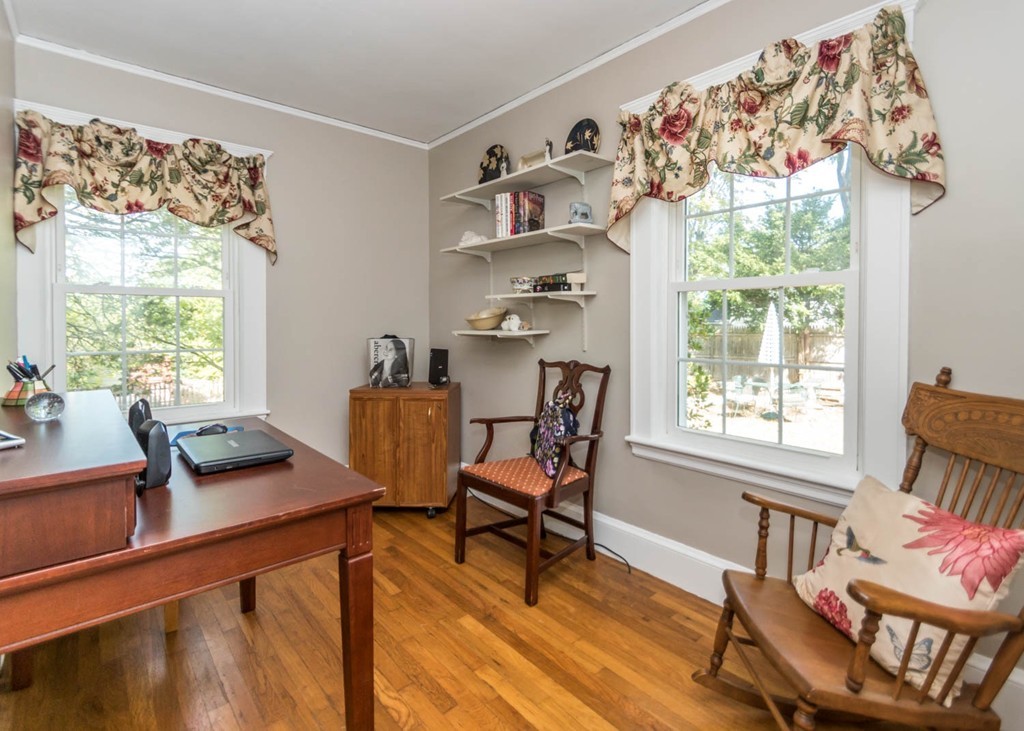 29 Virginia Road Waltham, MA 02453 - Photo 12 of 19 a view of a workspace with furniture and a window