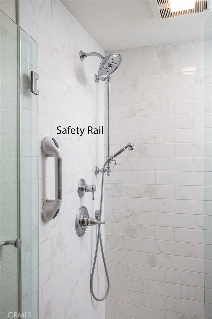 302 Esplanade Newport Beach, CA 92660 - Photo 23 of 40 Primary Bath Walk-in Shower with Safety Rail