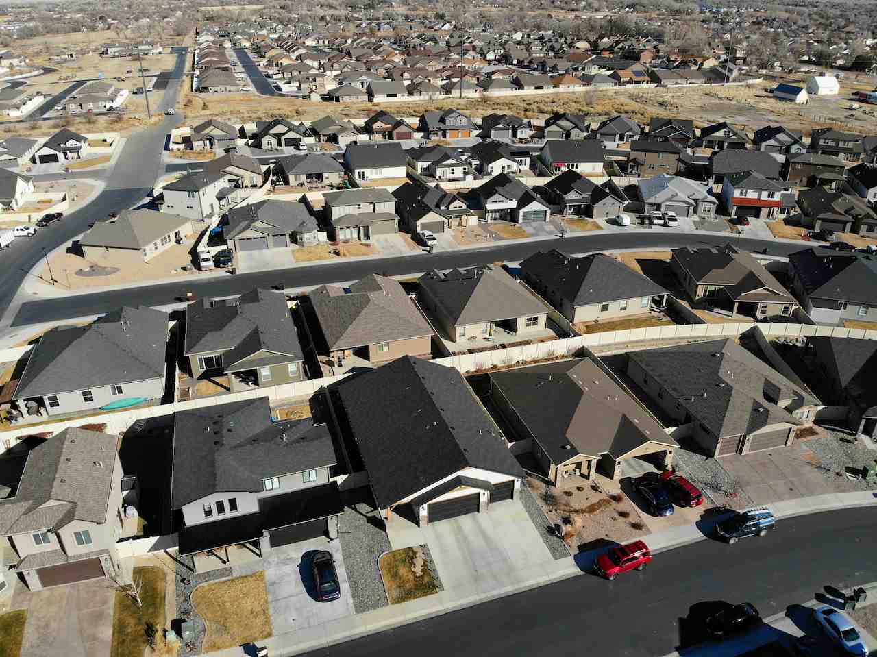 2476 Zenith Lane, Unit B Grand Junction, CO 81505 - Photo 22 of 24 an aerial view of residential houses with outdoor space