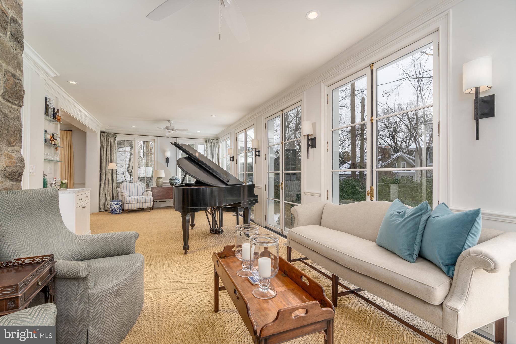 2701 36th Street Northwest Washington, DC 20007 - Photo 11 of 62 a living room with furniture and a large window