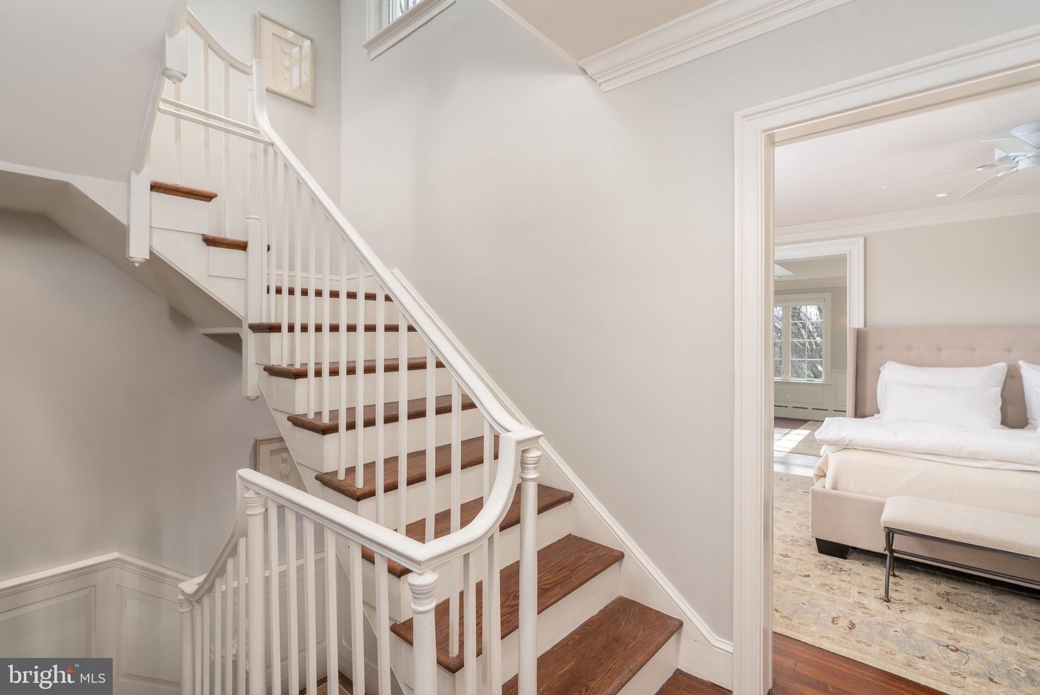 2701 36th Street Northwest Washington, DC 20007 - Photo 46 of 62 a view of entryway bedroom and staircase