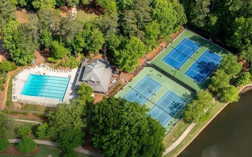 227 Quail Run Roswell, GA 30076 - Photo 19 of 20 an aerial view of a house