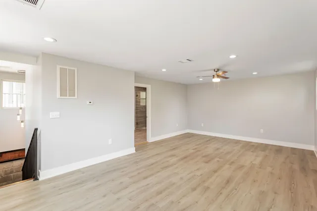 a view of a backyard with a garden