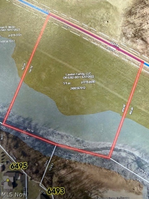 189 County Road Millersburg, OH 44654 - Photo 1 of 2 Aerial view of property's location with property parcel outlined