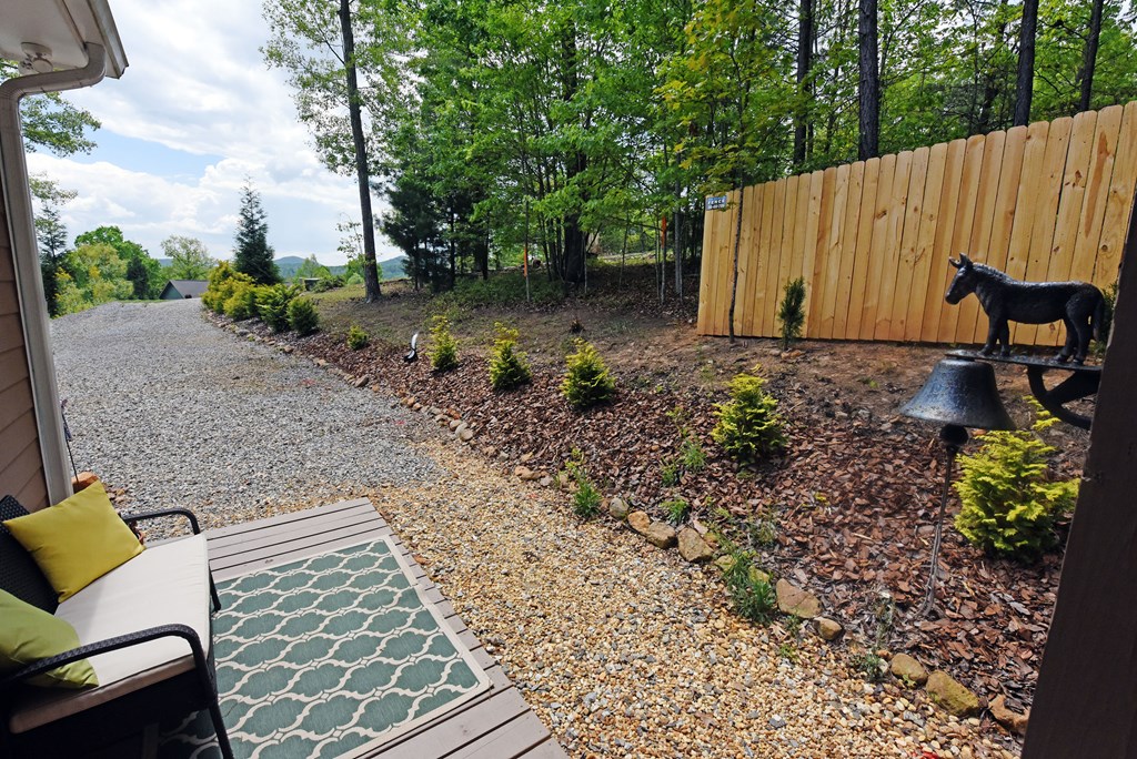 83 Highland Road Blairsville, GA 30512 - Photo 13 of 32 a backyard of a house with lots of green space