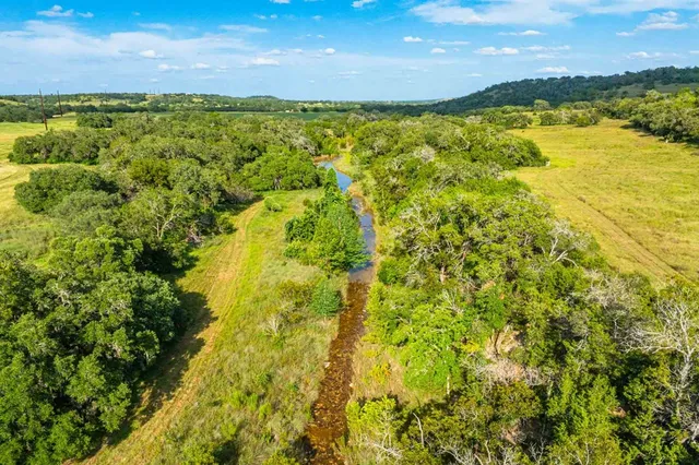 a view of an ocean from a yard