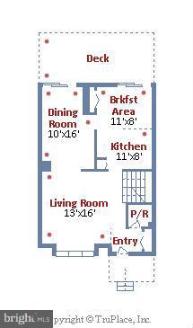 8023 Inverness Ridge Road Potomac, MD 20854 - Photo 3 of 4 Main Level Floorplan