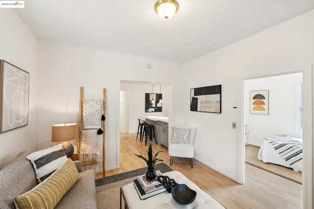 a view of a livingroom with furniture and a couch