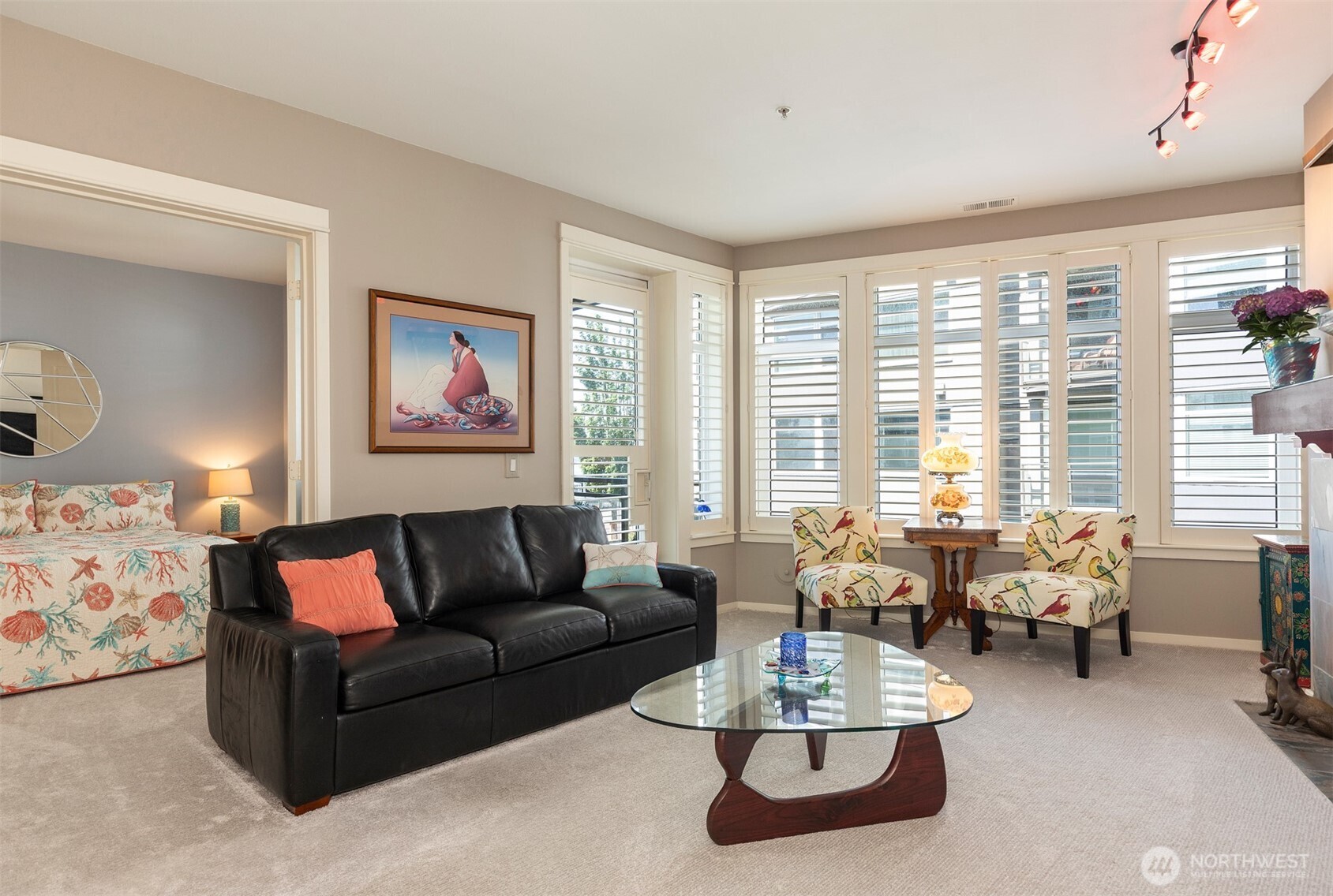 2000 Alaskan Way, Unit 255 Seattle, WA 98121 - Photo 14 of 31 a living room with furniture and a large window