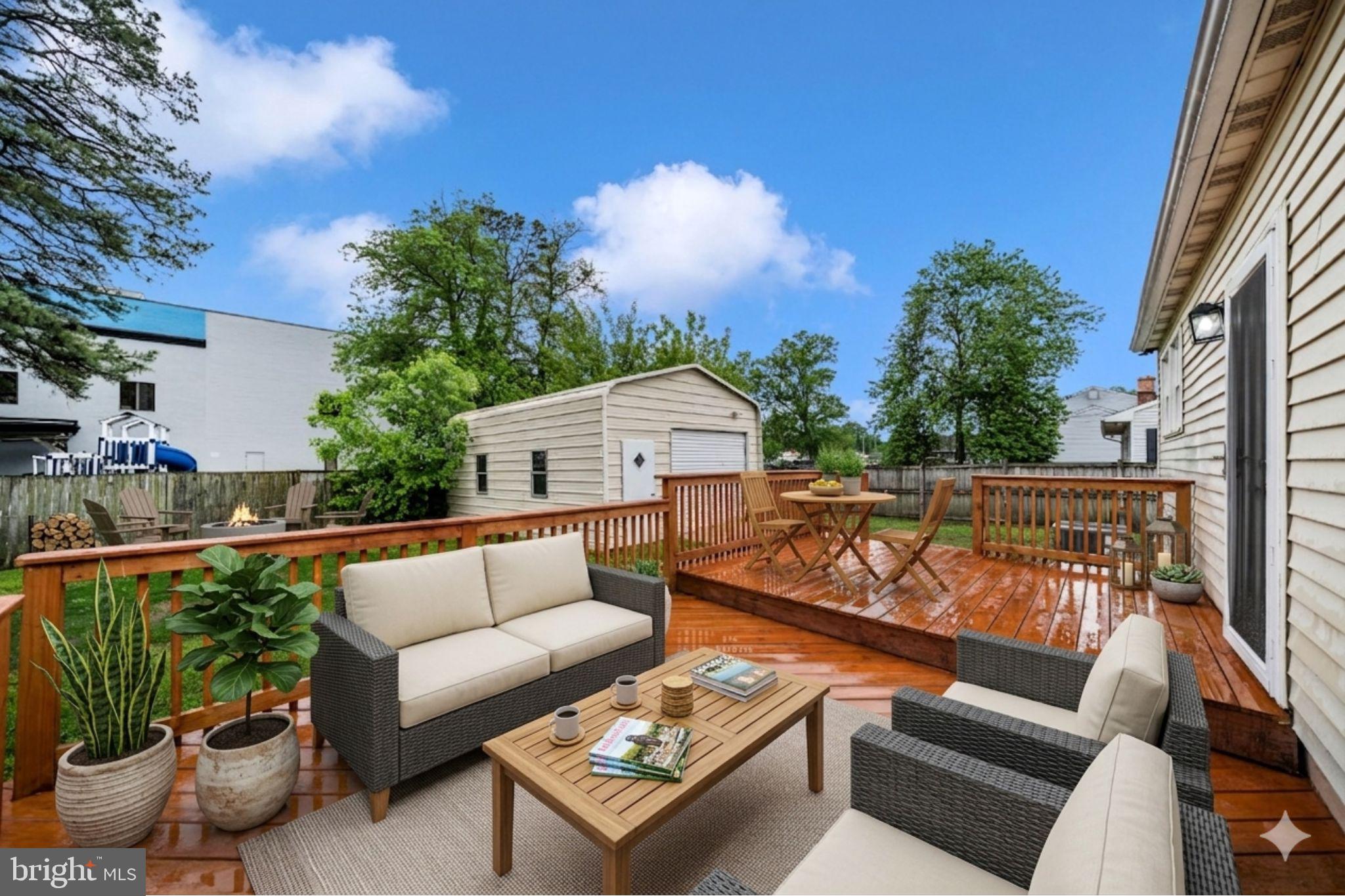 111 Range Road Glen Burnie, MD 21061 - Photo 38 of 58 virtually staged deck