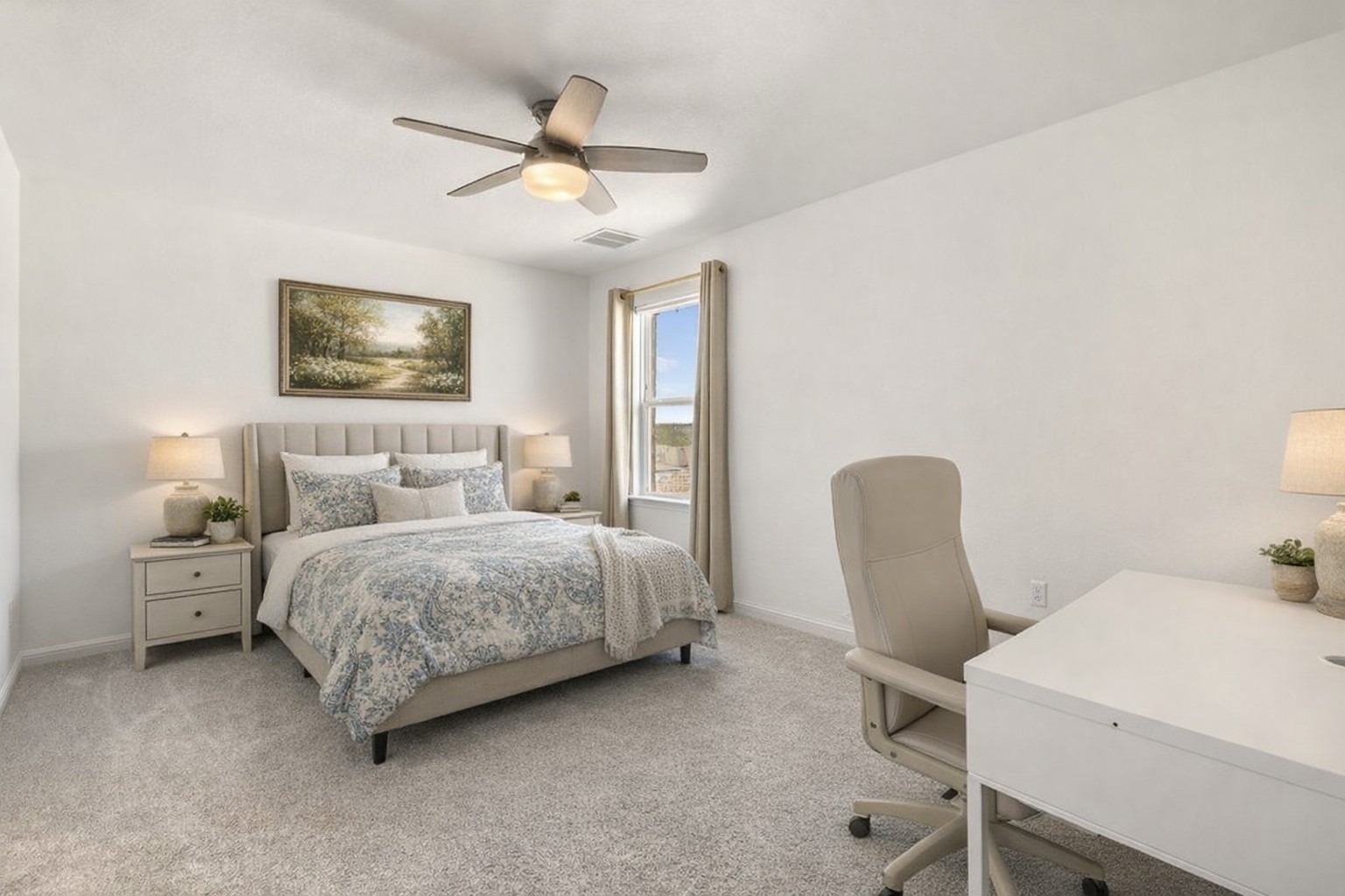 1113 Siena Sunset Road Leander, TX 78641 - Photo 23 of 29 Upstairs bedroom #2. Virtually staged.