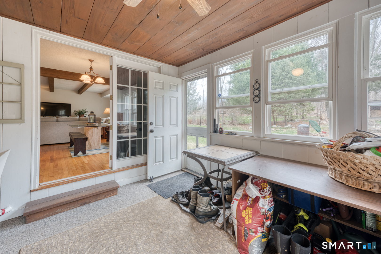 454 Providence Turnpike Hampton, CT 06247 - Photo 37 of 40 a dining room with furniture and a floor to ceiling window