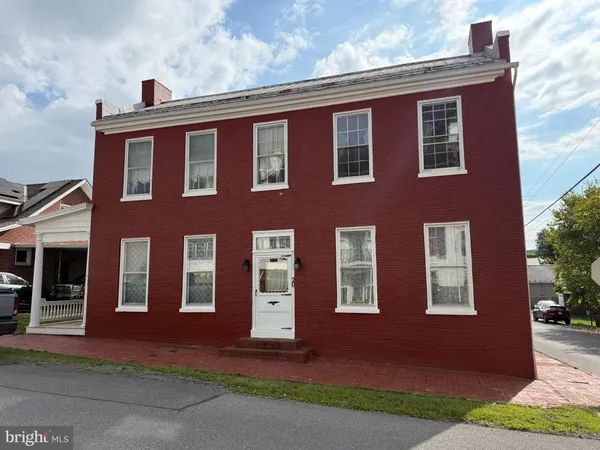 a front view of a house