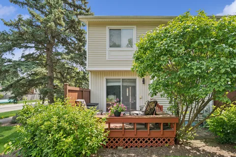 a view of a house with a patio