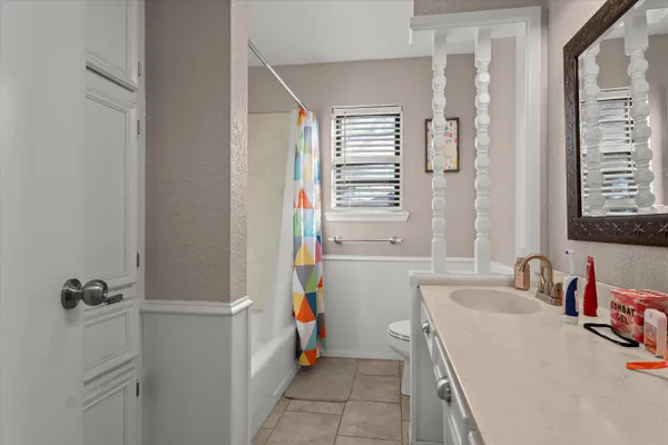 a view of a backyard of the house