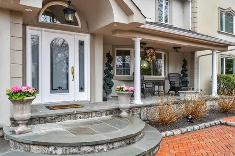 a view of a entryway door front of house