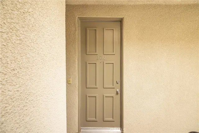 a view of front door