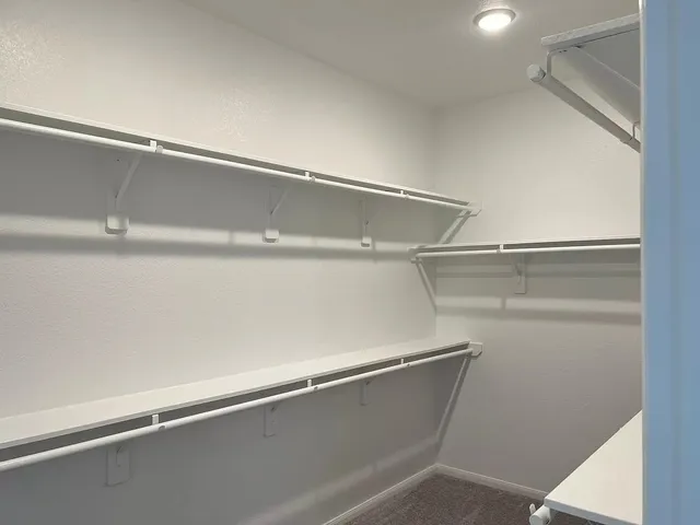 a close view of closet