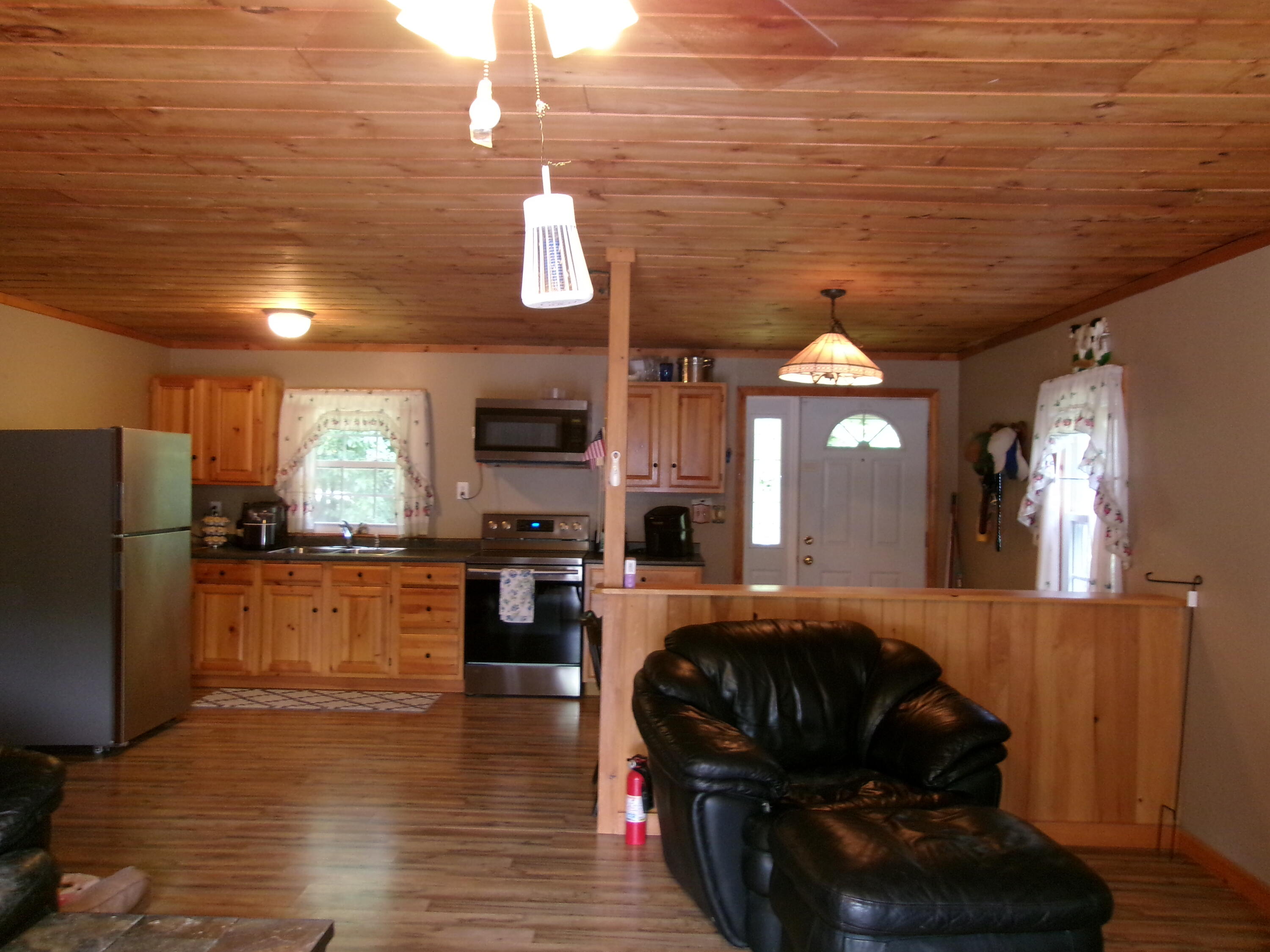 76 Gile Road Kents Hill, ME 04349 - Photo 9 of 34 Open Concept and wood ceilings