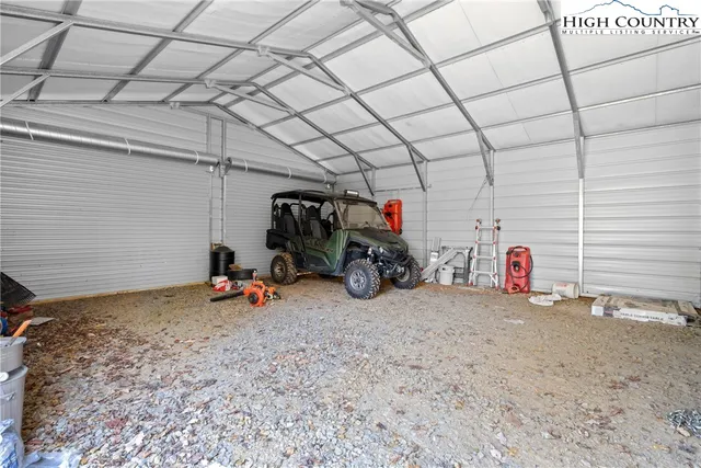 a view of a bike garage